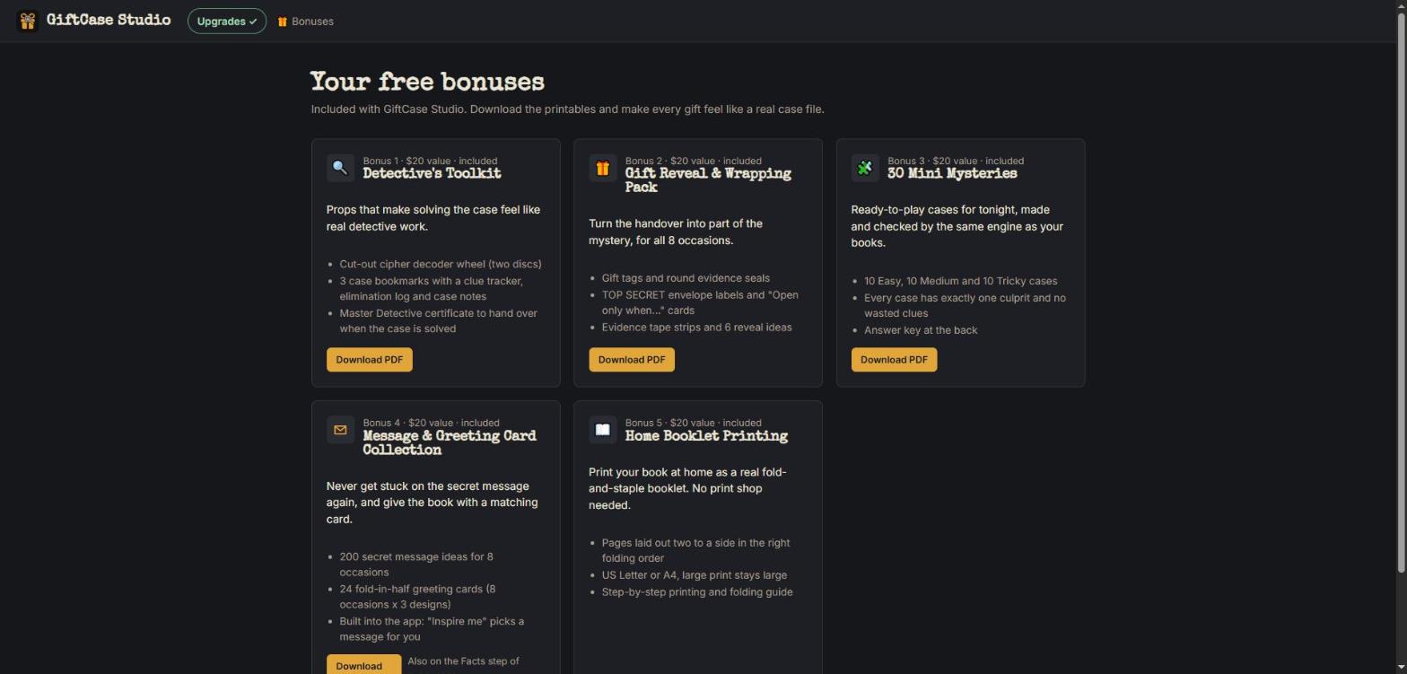 Bonuses inside the app