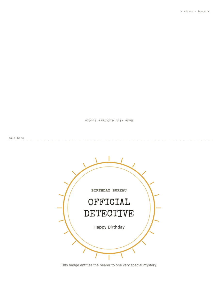 Greeting card design