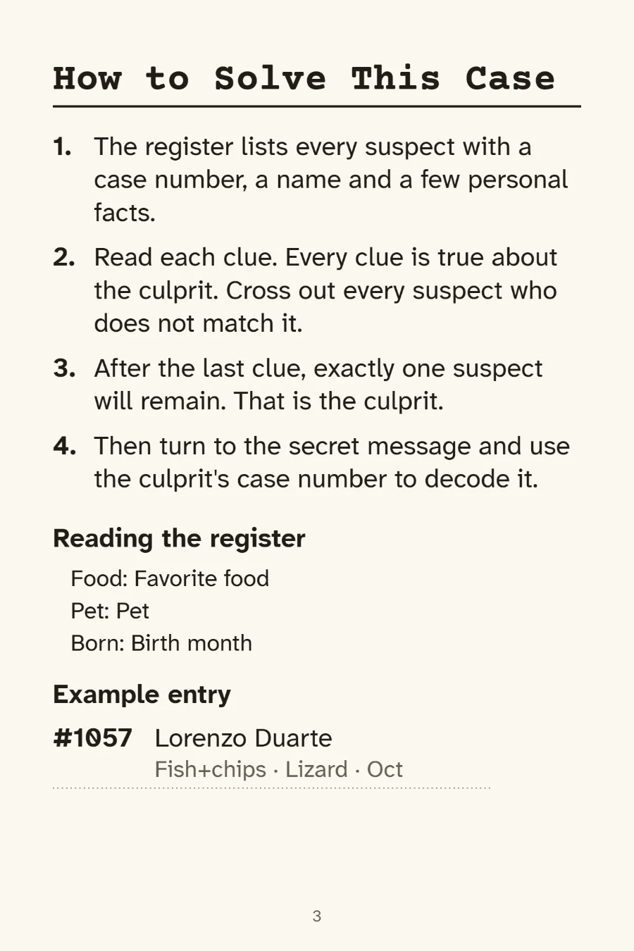 How to solve page