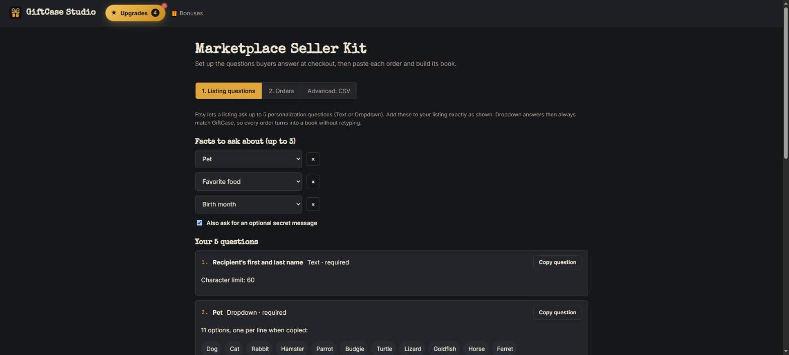 Listing questions in the Seller Kit