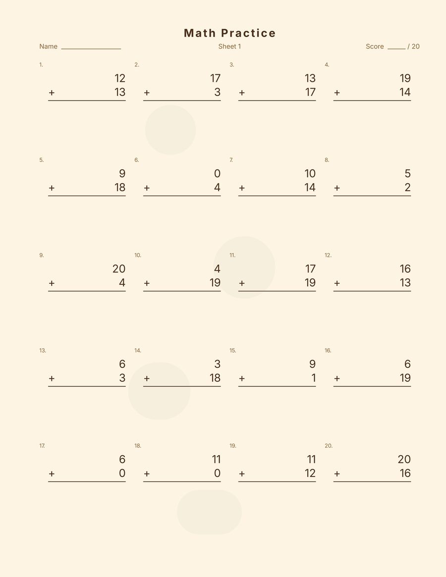 Math drill