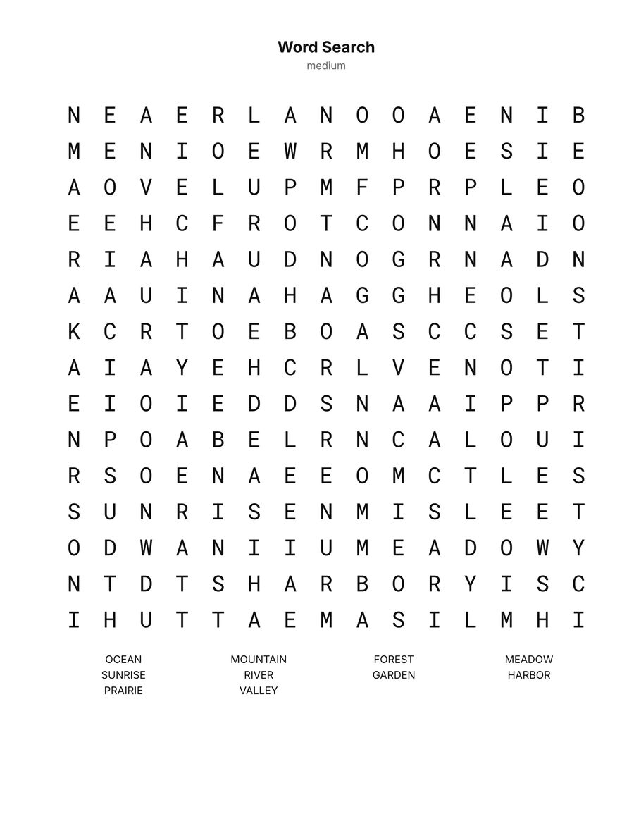Word search
